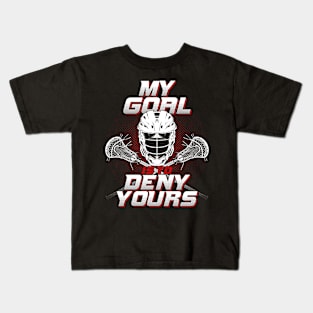 Lacrosse Goalie Goaltender Player Gift Kids T-Shirt